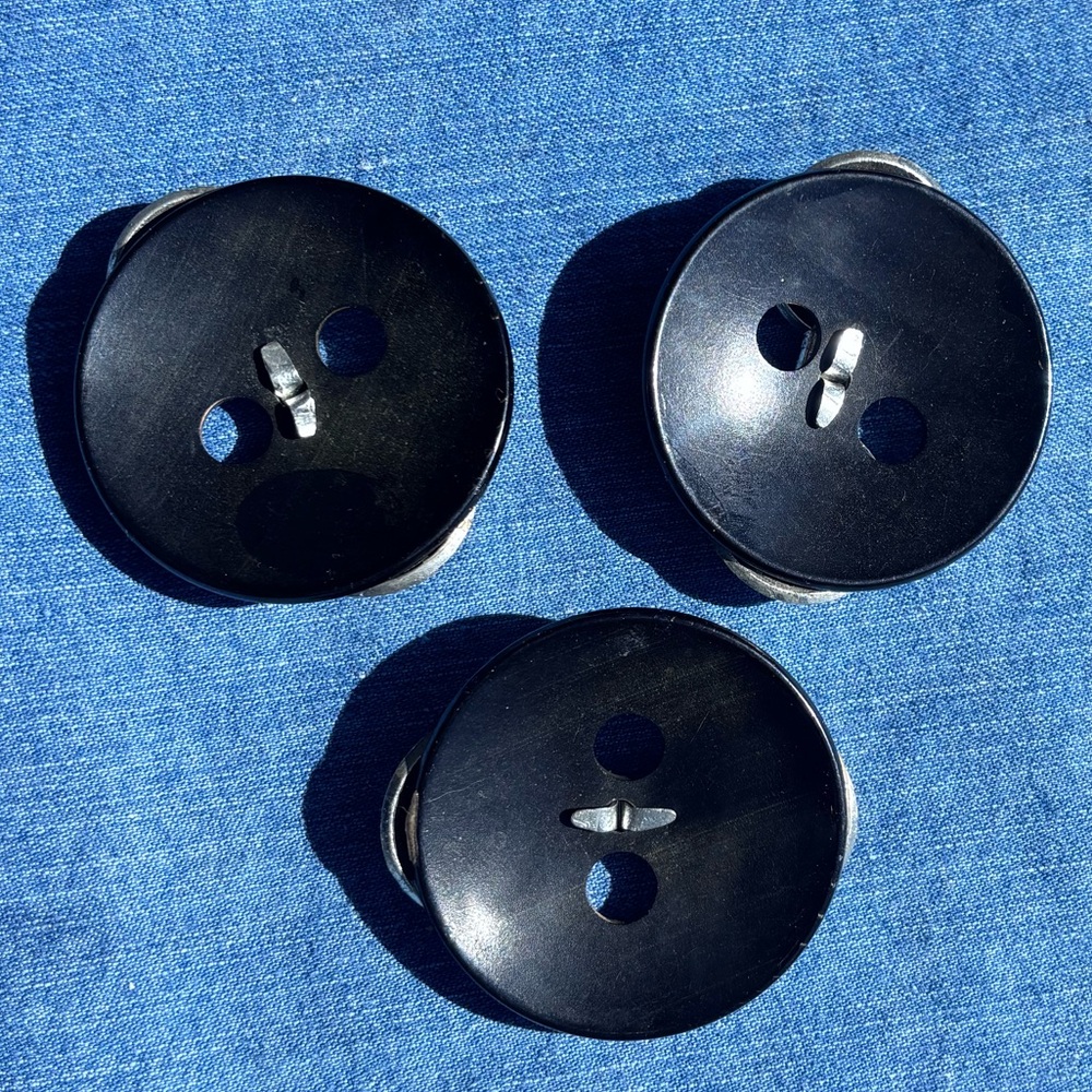 Vintage Bakelite & Rhinestone Buckles - Picture 6 of 11